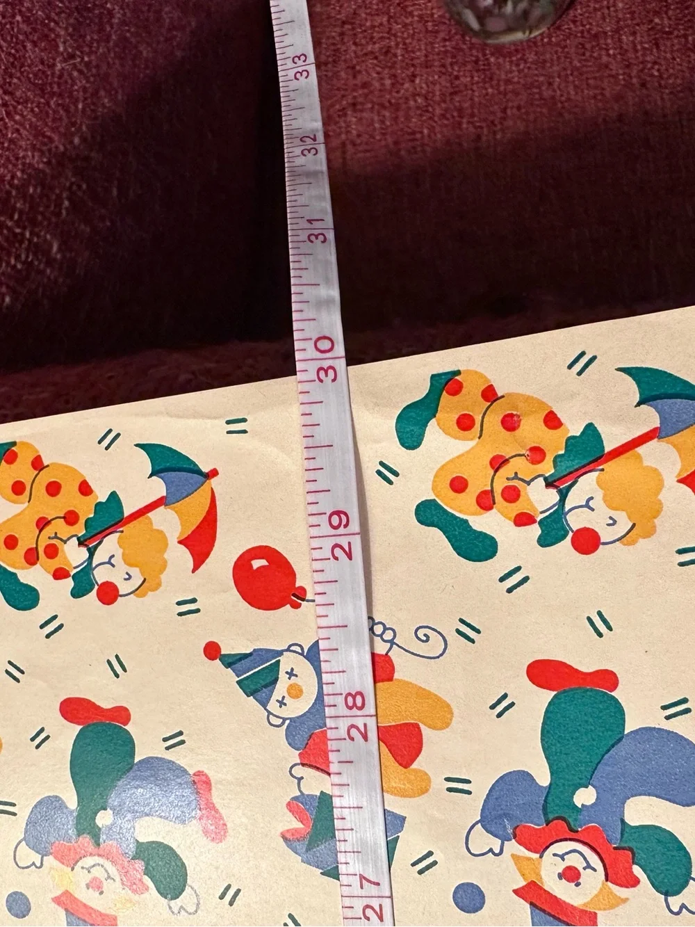 Vintage clown paper